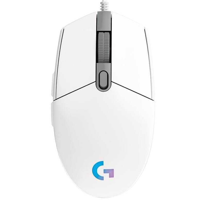 Мышка игровая проводная USB Logitech G102 LIGHTSYNC, White - фото #0