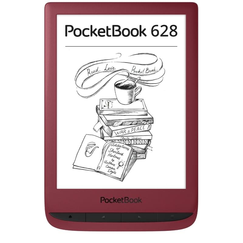 Электронная книга 6" PocketBook 628 Touch Lux 5 Ruby Red (PB628-R-CIS) - фото #0
