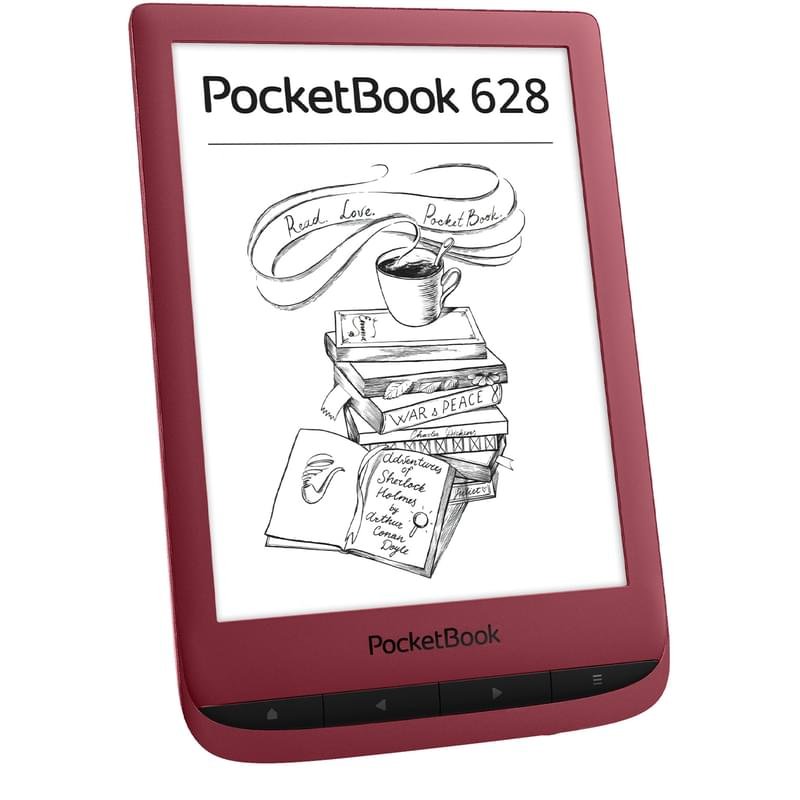 Электронная книга 6" PocketBook 628 Touch Lux 5 Ruby Red (PB628-R-CIS) - фото #1