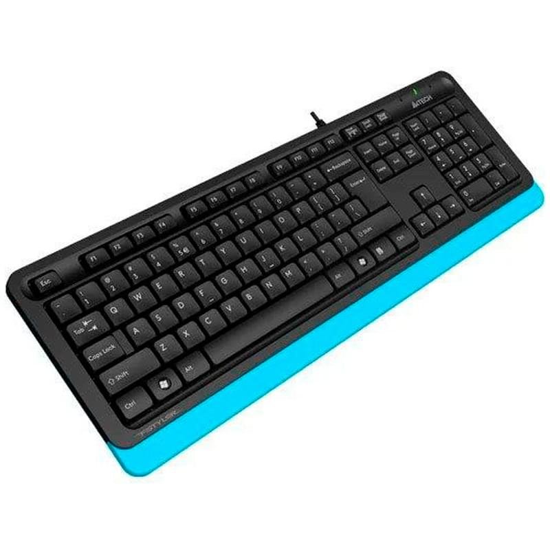 Клавиатура проводная USB A4tech Fstyler FK-10, Black/Blue - фото #3