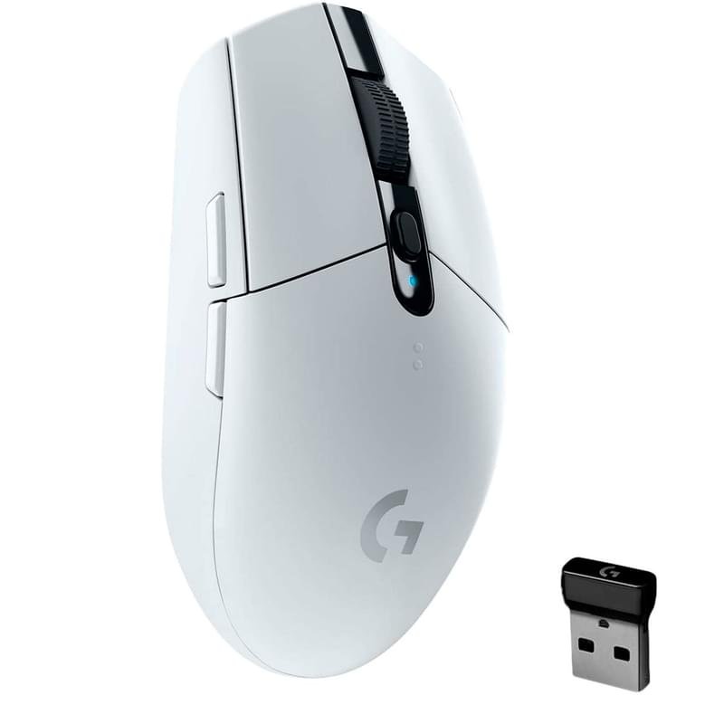 Мышка игровая беспроводная USB Logitech G305, White - фото #2