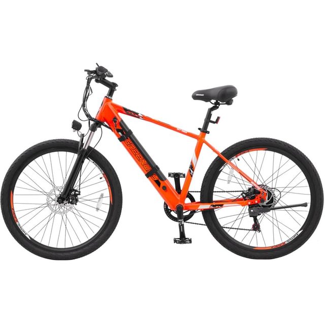 Greenway 350W электрлі велосипеді, 36V/10.40AH LG, 27,5" Orange (27DT033) - фото #1