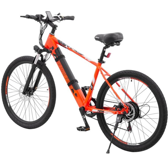 Greenway 350W электрлі велосипеді, 36V/10.40AH LG, 27,5" Orange (27DT033) - фото #2