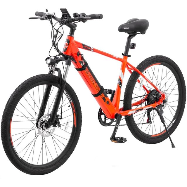 Greenway 350W электрлі велосипеді, 36V/10.40AH LG, 27,5" Orange (27DT033) - фото #3