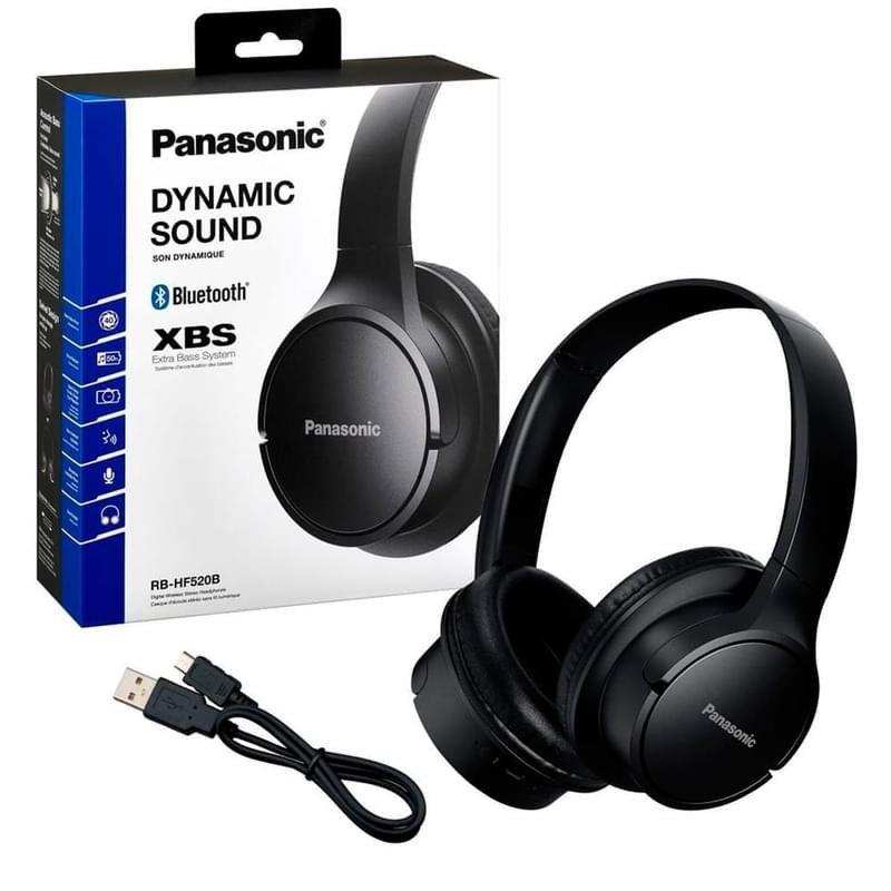 Наушники Накладные Panasonic Bluetooth RB-HF520BGEK, Black - фото #2