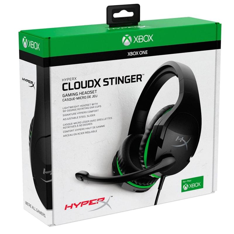Игровая гарнитура HyperX CloudX Stinger Xbox, Black/Green (HX-HSCSX-BK/WW) - фото #5