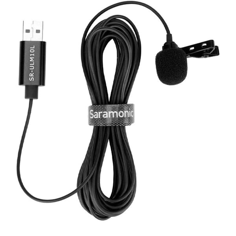 Микрофон петличный Saramonic SR-ULM10L с кабелем 6м для компьютеров, USB - фото #0