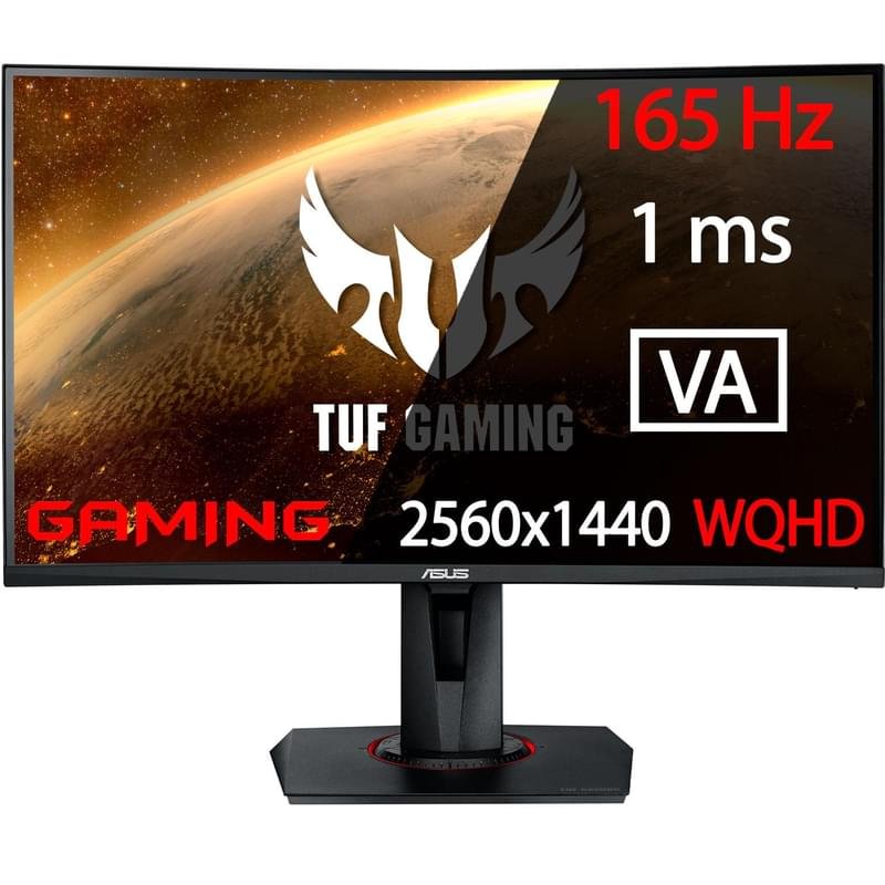 Монитор Игровой 27 Asus VG27WQ 2560x1440 16:9 VA 165Гц (2HDMI+DP ...