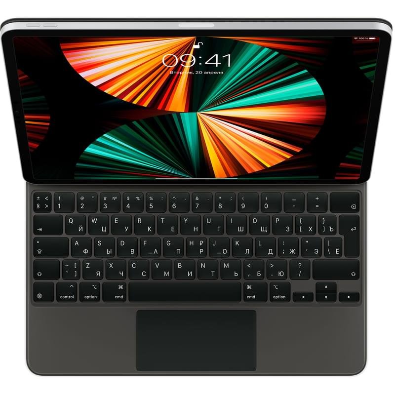 Apple Magic Keyboard Black iPad Pro 12,9 2021 арналған сымсыз пернетақтасы (MJQK3RS/A) - фото #0