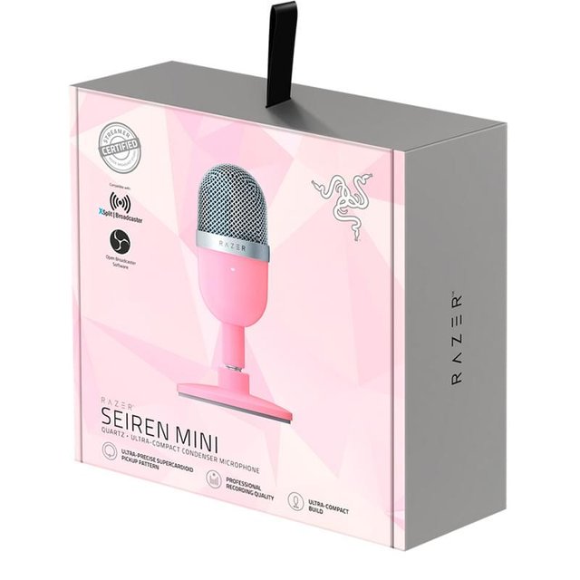 Razer Seiren Mini Ойын микрофоны, Quartz (RZ19-03450200-R3M1) - фото #3