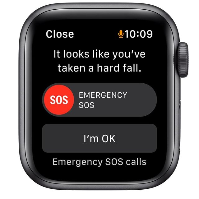 Смарт часы Apple Watch SE GPS, 44mm Space Gray Aluminium Case with Midnight Sport Band (MKQ63GK/A) - фото #5