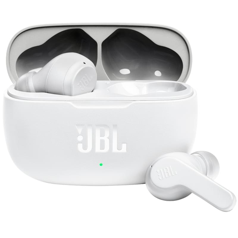 Қыстырмалы құлаққап JBL Bluetooth Wave 200TWS, White (JBLW200TWSWHT) - фото #0