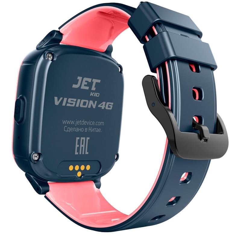Детские смарт-часы с GPS трекером Jet KID Vision 4G розовый-серый (JET Vision 4G PINKGR) - фото #4