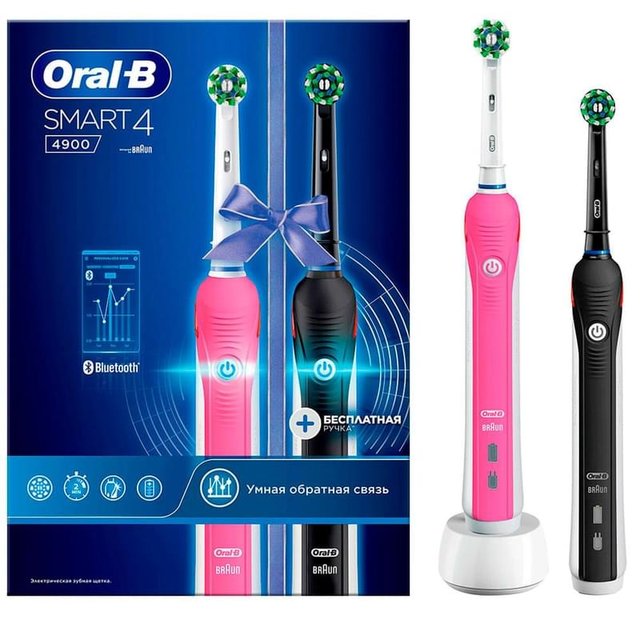 Зубная щетка Oral-B D601.525 Black+Pink - фото #2