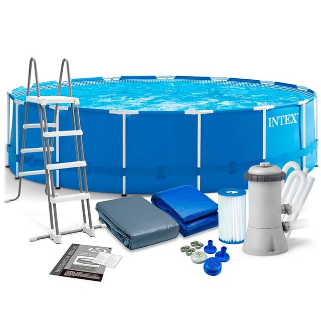 INTEX Қаңқалы бассейні, 457 х 122 см, 16805 л, сорғы-сүзгімен (28242NP) - фото #1