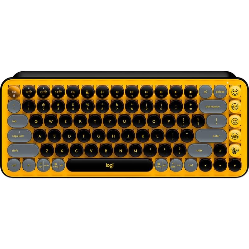 Клавиатура беспроводная USB/BT Logitech POP Keys, Yellow (920-010716) - фото #0