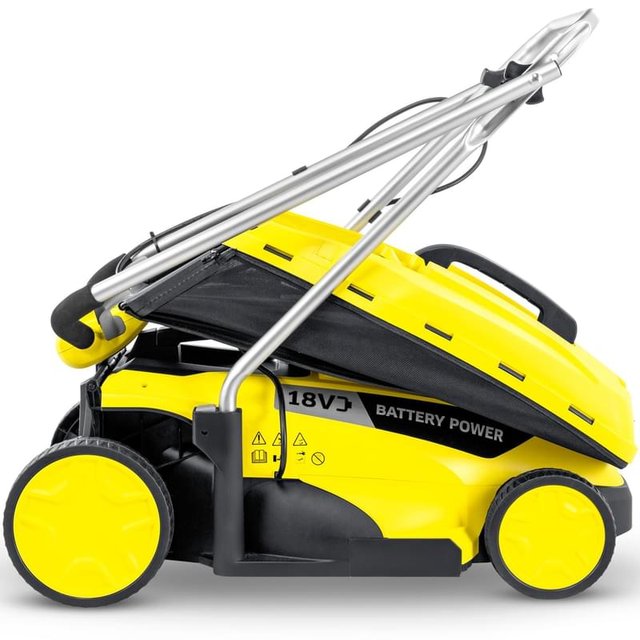 Аккумуляторная газонокосилка Karcher LMO 18-33 (1.444-401.0) аккумулятор в комплекте - фото #3