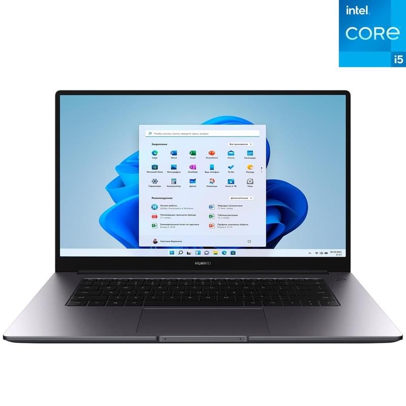 Ноутбук HUAWEI MateBook D15 i5 1135G7 / 8ГБ / 256SSD / 15.6 / Win11 / (BohrD-WDH9C) - фото #0