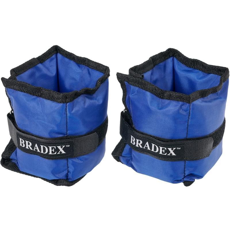 Bradex қолға және аяққа арналған ауырлатқыштары 2 дн.*1 кг, көк - фото #0