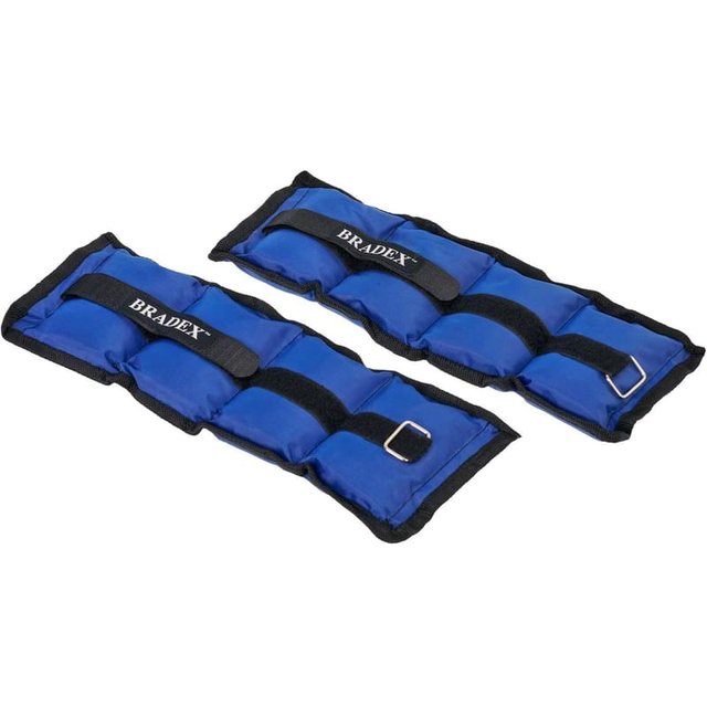 Bradex қолға және аяққа арналған ауырлатқыштары 2 дн.*1 кг, көк - фото #4