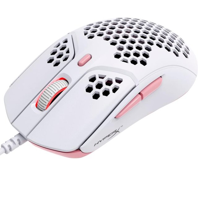 HyperX Pulsefire Haste Ойын тінтуірі, White-Pink (4P5E4AA) - фото #2
