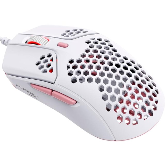 HyperX Pulsefire Haste Ойын тінтуірі, White-Pink (4P5E4AA) - фото #3