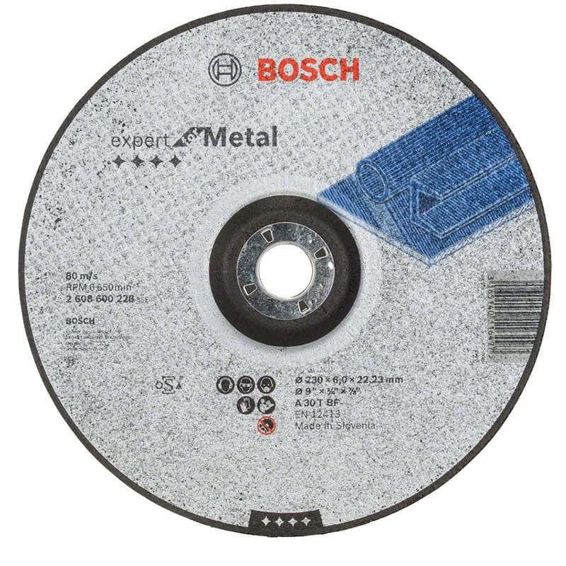 Шлифовальный диск для УШМ Bosch EXPERT по металлу 230 x 6 мм (2608600228) - фото #0