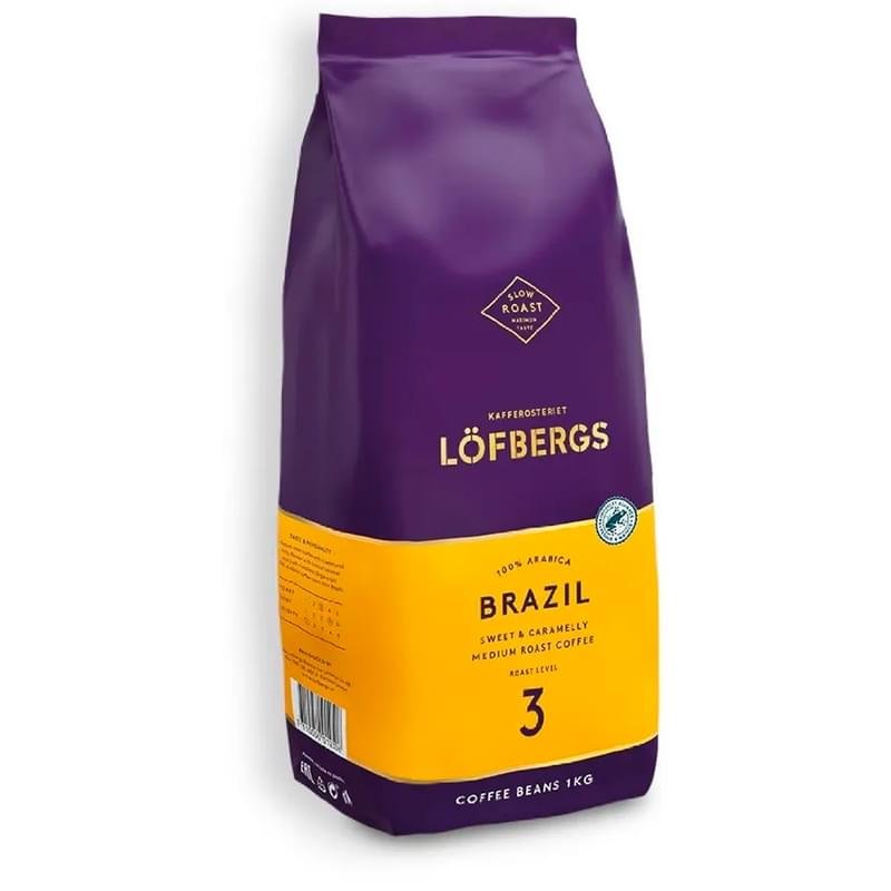 Кофе Lofbergs Brazil, зерно 1кг, 8246 - фото #0