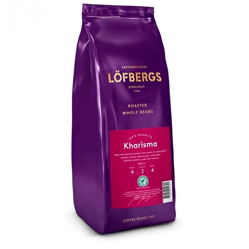 Кофе Lofbergs Kharisma Dark Roast, зерно 1кг, 8248 - фото #0