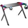 Игровой компьютерный стол Defender Spirit RGB, Black/Red (64389) - фото #1