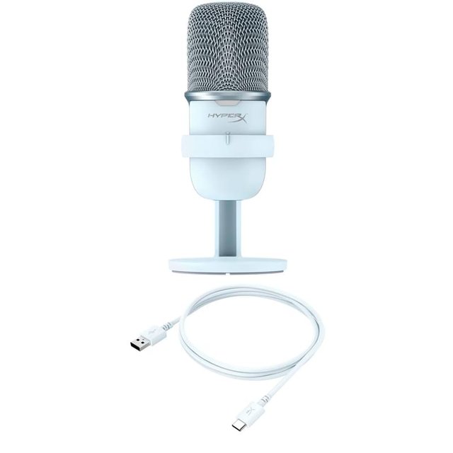 HyperX SoloCast Ойын микрофоны, White (519T2AA) - фото #5