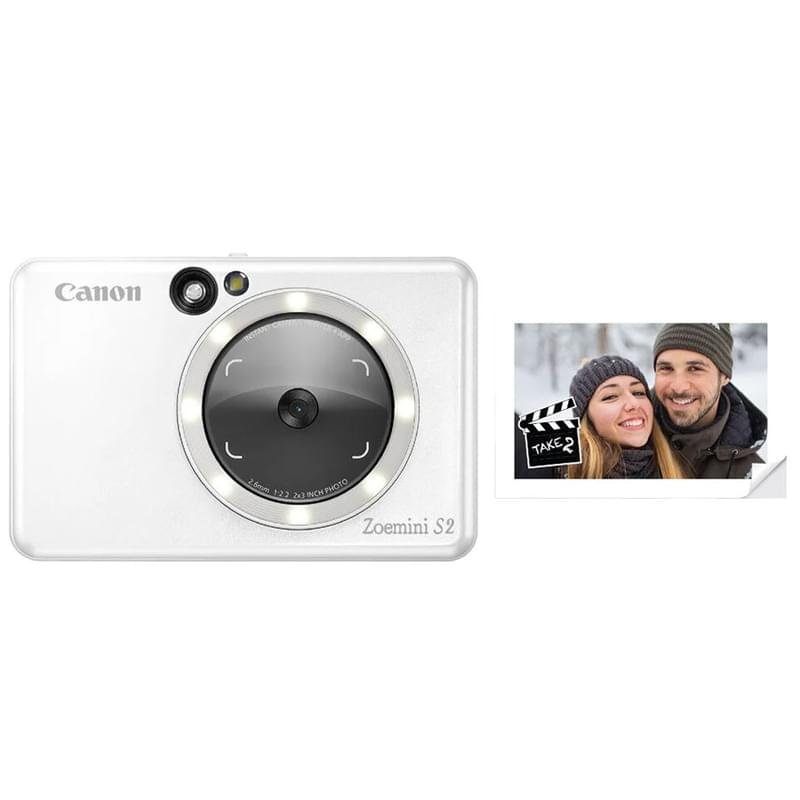 Цифр. фотоаппарат Canon Zoemini S2 White - фото #3