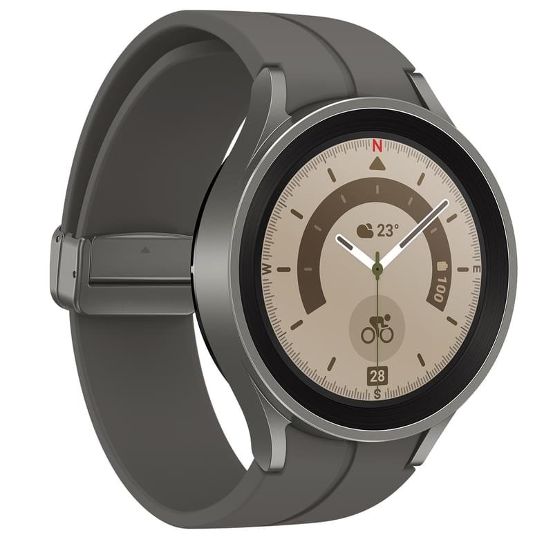 Смарт часы Samsung Galaxy Watch5 Pro Titanium 45mm, Titan (SM-R920NZTACIS) - фото #2