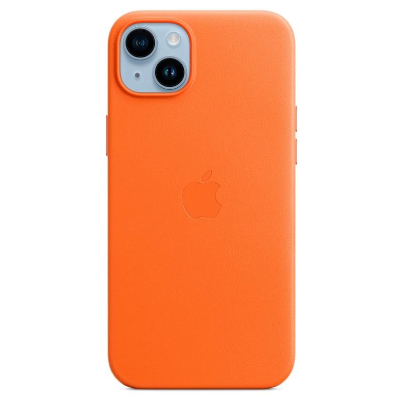 Чехол для iPhone 14 Plus, Leather Case with MagSafe, Orange (MPPF3ZM/A) - фото #0