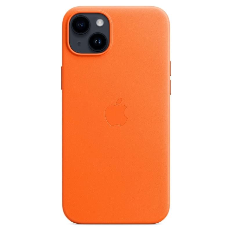 Чехол для iPhone 14 Plus, Leather Case with MagSafe, Orange (MPPF3ZM/A) - фото #1