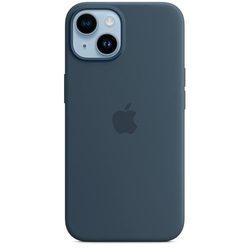 Чехол для iPhone 14, Silicone Case with MagSafe, Storm Blue (MPRV3ZM/A) - фото #0