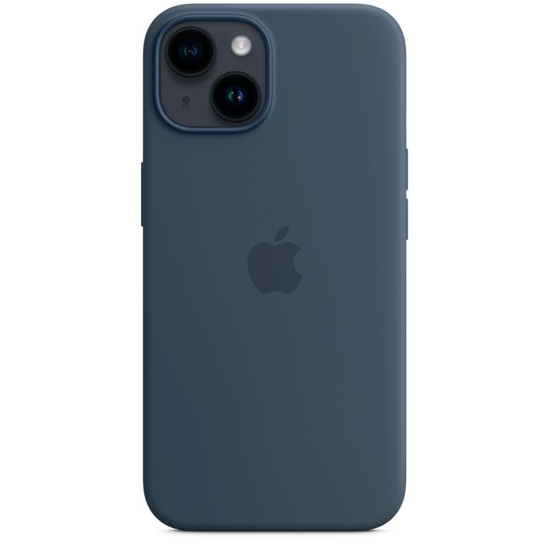 Чехол для iPhone 14, Silicone Case with MagSafe, Storm Blue (MPRV3ZM/A) - фото #2