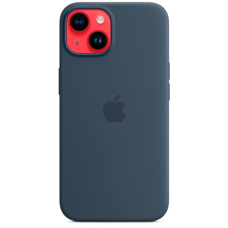 Чехол для iPhone 14, Silicone Case with MagSafe, Storm Blue (MPRV3ZM/A) - фото #4