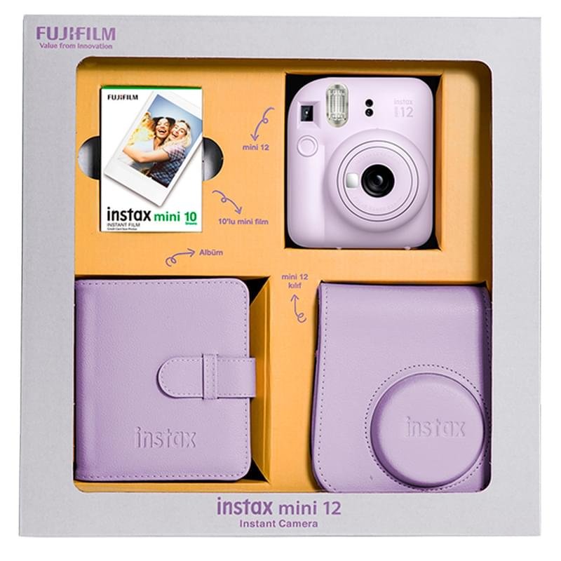 Цифр. Фотоаппарат FUJIFILM Instax Mini 12 Lilac Purple в подарочной упаковке - фото #0