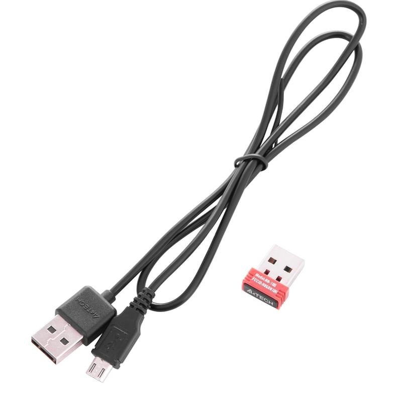 Мышка беспроводная USB A4Tech G11-570FX, Black - фото #6