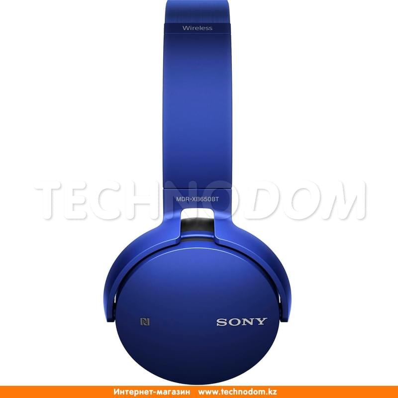Наушники Накладные Sony Bluetooth MDR-XB650BT, Blue - фото #2