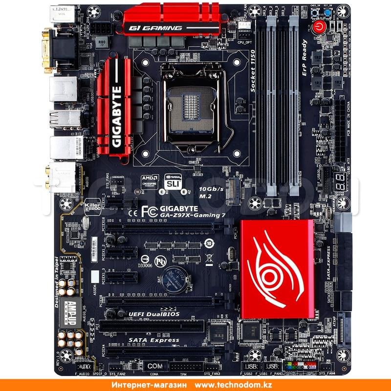 Материнская плата Gigabyte GA-Z97X-Gaming 7 LGA1150 4DDR3 PCI-E 3x16 ...