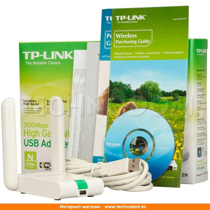 Беспроводной USB-адаптер TP-Link TL-WN822N, 300 Mbps, USB 2.0 (TL-WN822N) - фото #6