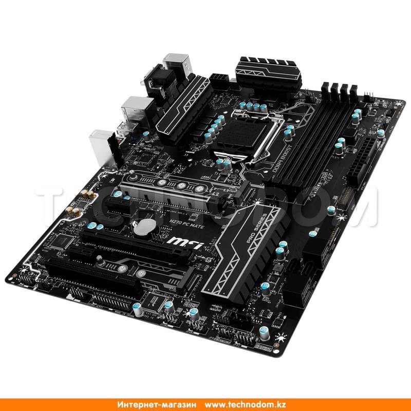 Материнская плата MSI H270 PC Mate LGA1151 4DDR4 PCI-E 2x16 3x1 (HDMI ...