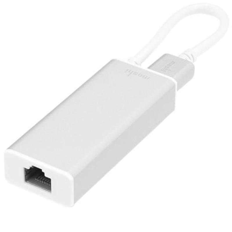Концентратор USB, 1*USB 3.0 с конвертером Gigabit Ethernet, Moshi, Silver (99MO023209) - фото #0
