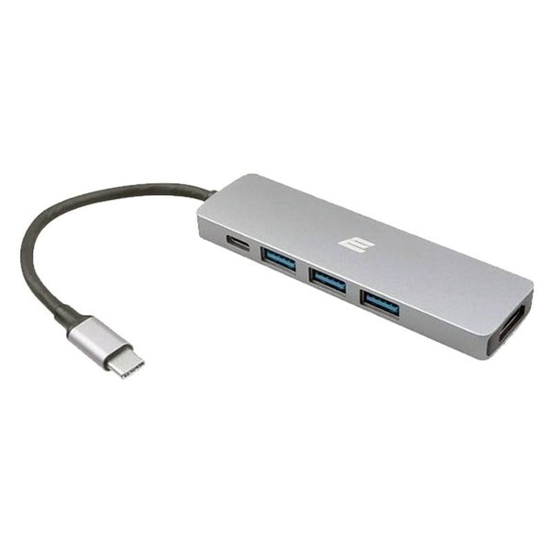 Адаптер 2E USB Type-C to 1*Type-C, 1*USB3.1, 1*USB3.0, 1*USB2.0, 1*HDMI, Silver (2EW-2731) - фото #0