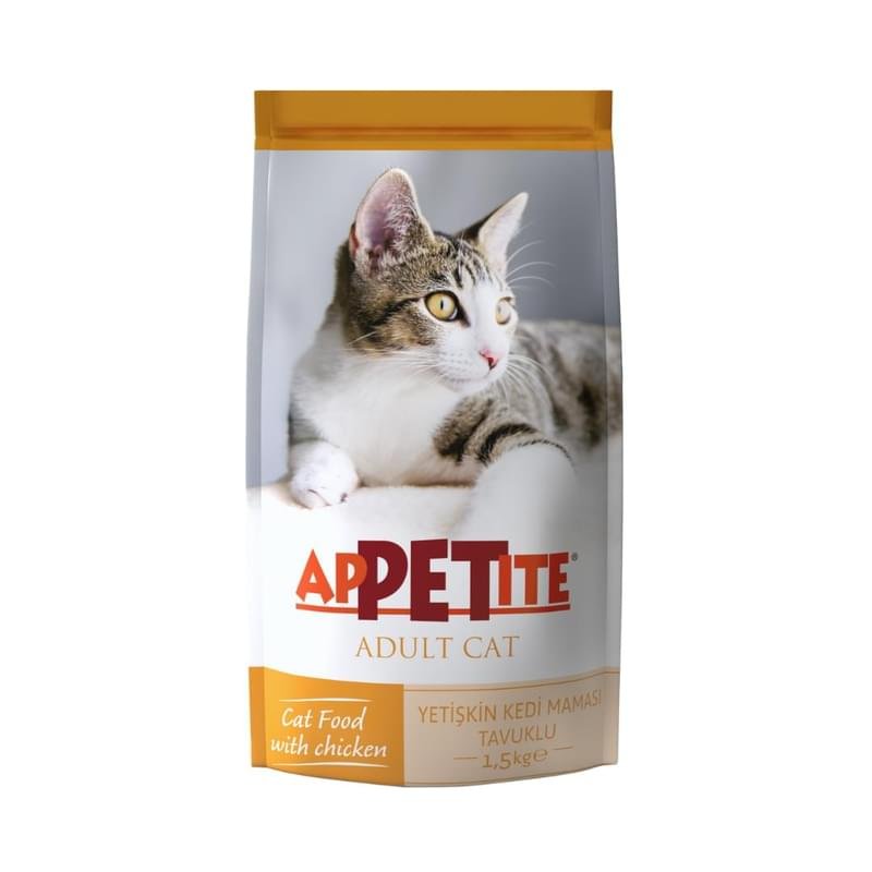 Корм сухой Appetite для взрослых кошек с курицей 1.5 кг - купить по ...