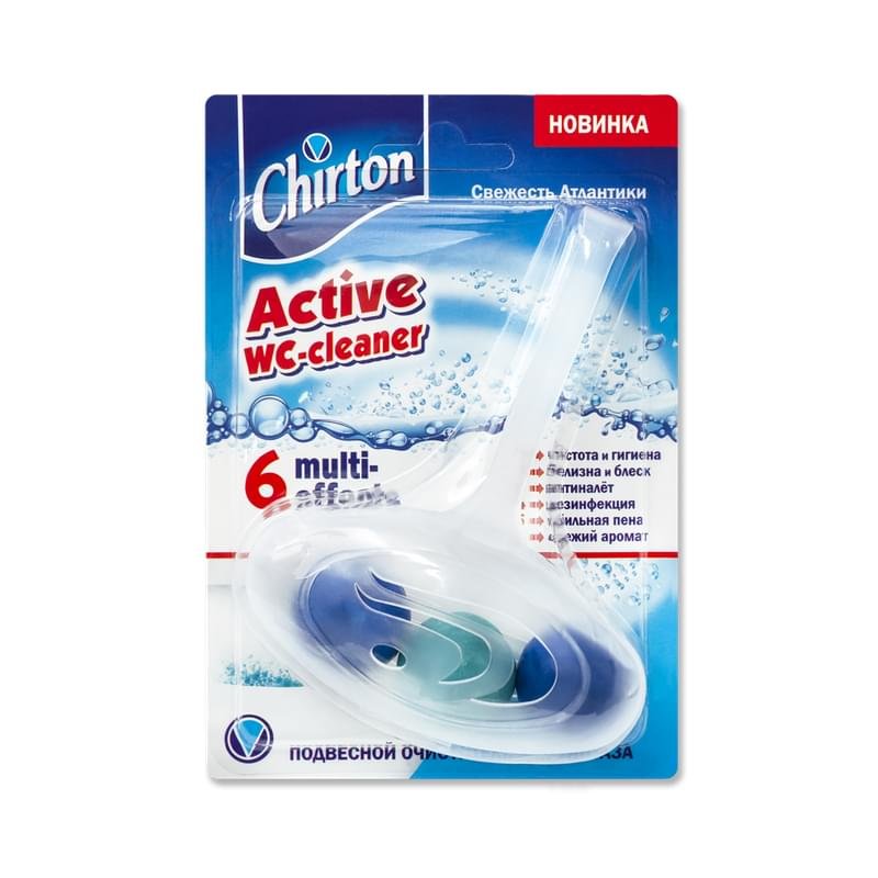 Очиститель Chirton для унитаза подвесной свежесть атлантики 45 г ...