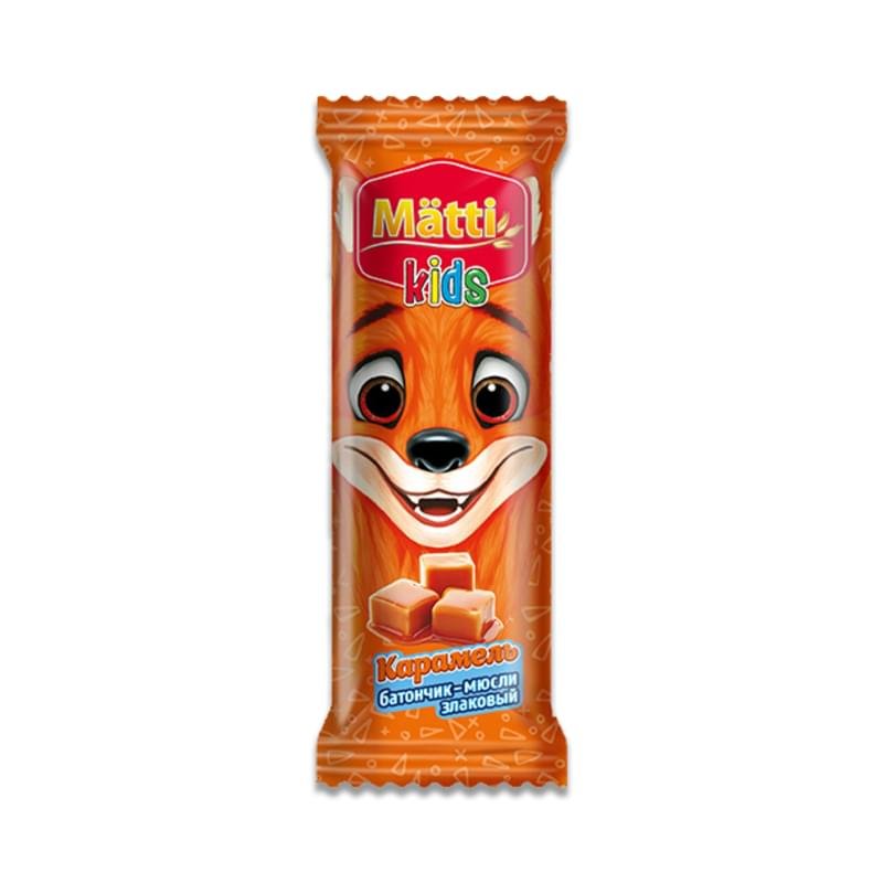 Батончик Matti Kids злаковый карамель 24 г - купить по лучшей цене в ...