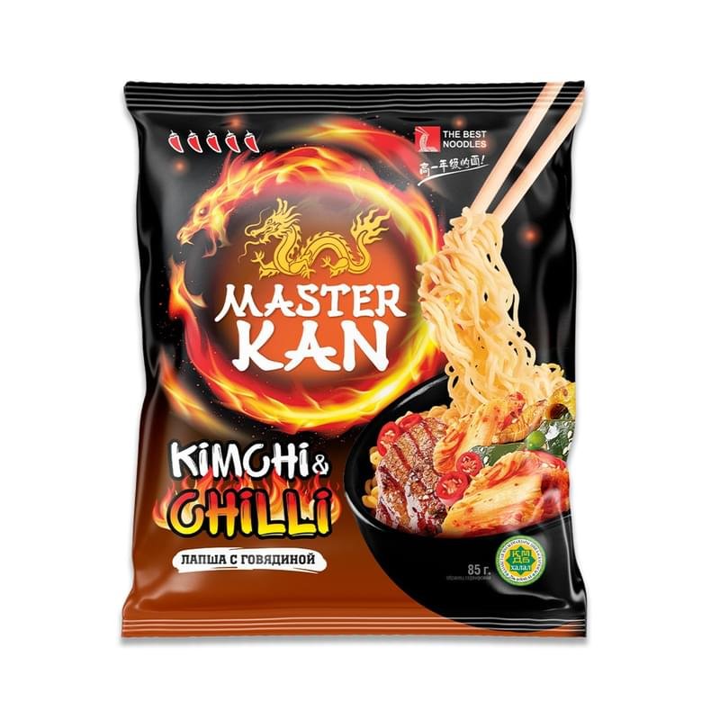 Лапша Мастер Кан Kimchi сhilli 95 г - купить по лучшей цене в Алматы ...